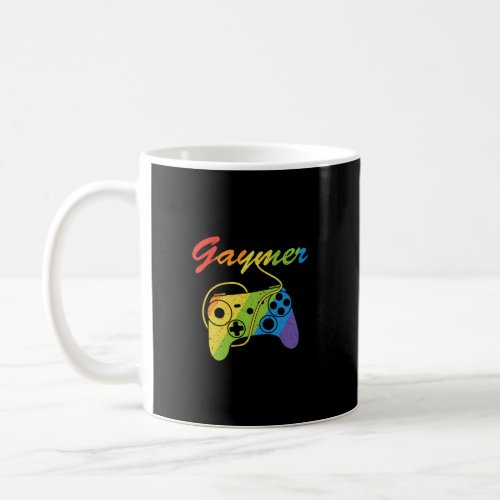 Gaymer  Rainbow Video Game Controller  Gaming  Coffee Mug