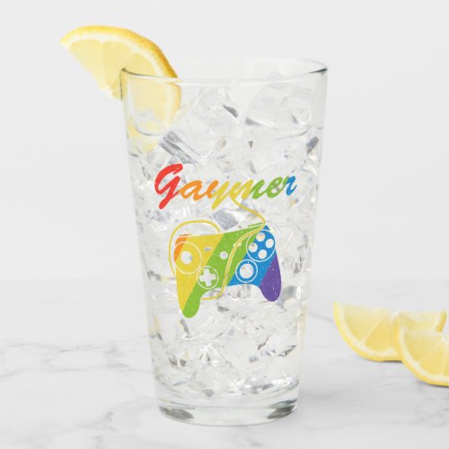 Gaymer  Rainbow Video Game Controller  Gaming Glass