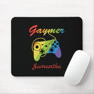 Gaymer Rainbow Video Game Controller Gaming Mouse Pad