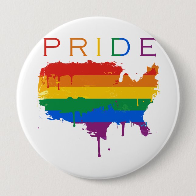 Gaymerican Pride Button (Front)