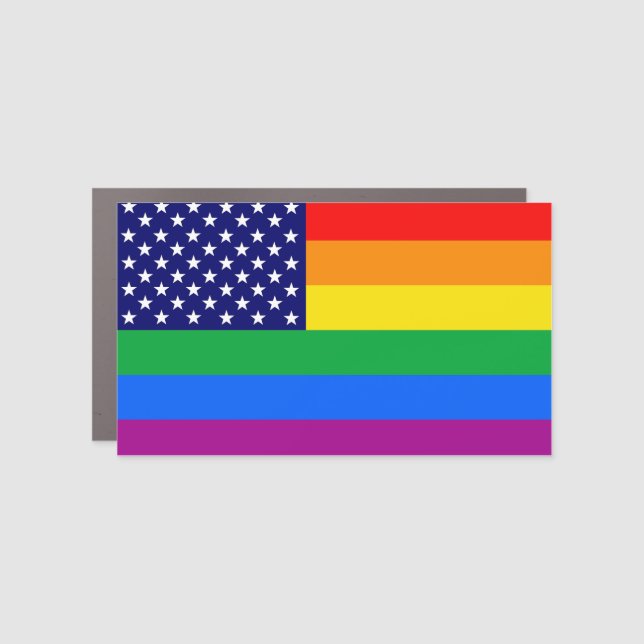Gaymerican Pride Car Magnet (Front)