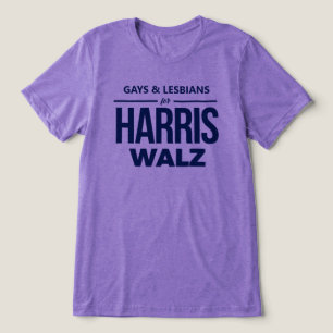 Gays and Lesbians for Harris Walz Tri-Blend Shirt