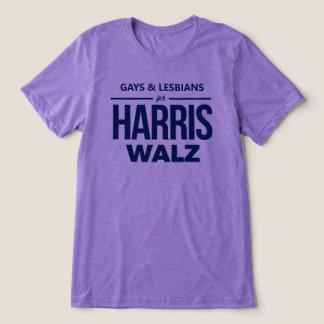 Gays and Lesbians for Harris Walz Tri-Blend Shirt