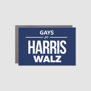 Gays for Harris Walz Car Magnet