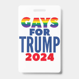 Gays For Trump 2024 Election Badge