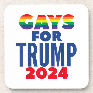 Gays For Trump 2024 Election Beverage Coaster