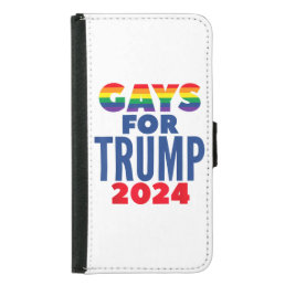 Gays For Trump 2024 Election Samsung Galaxy S5 Wallet Case