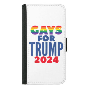 Gays For Trump 2024 Election Samsung Galaxy S5 Wallet Case