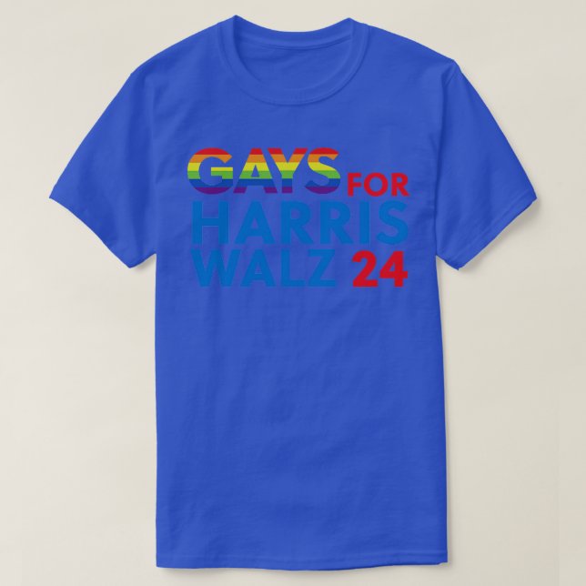 Gays for  Walz 2024 T-Shirt (Design Front)