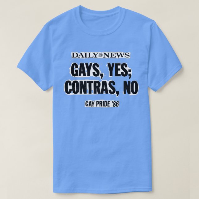 Gays yes contras no T-Shirt (Design Front)