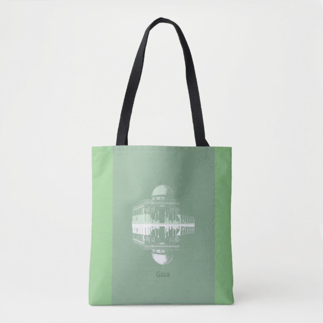Gaza Palestine Islamic Medium Tote Bag. (Front)