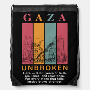 Gaza Solidarity Backpack – 3,000 Years of Faith