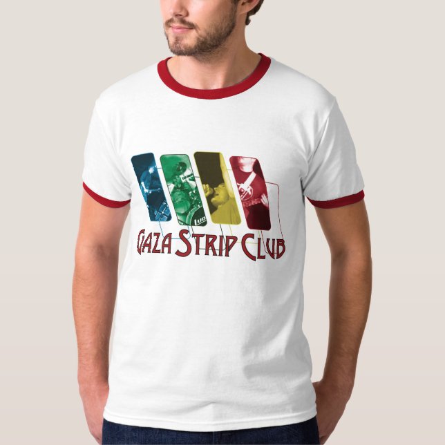 Gaza Strip Club Collage T-Shirt (Front)