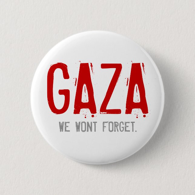 GAZA, WAR OF 2008-2009 PINBACK BUTTON (Front)