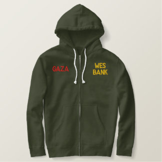 Gaza wear embroidered hoodie