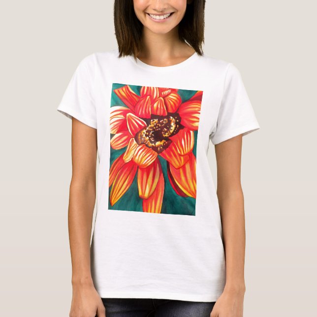 Gazania desert flower art by Sacha Grossel T-Shirt (Front)