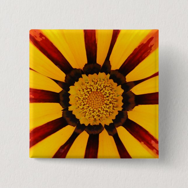 Gazania Pinback Button (Front)