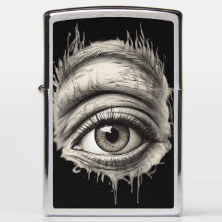 Gaze Couture Unveiling the Soul through Artful Eye Zippo Lighter