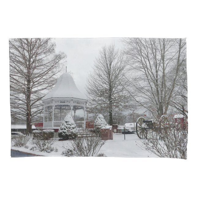 Gazebo and Cannon Pillow Case (Front)