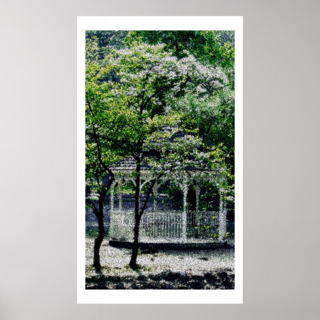 Gazebo Cubism Poster (Front)