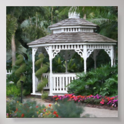 Gazebo Photo Backdrop Poster