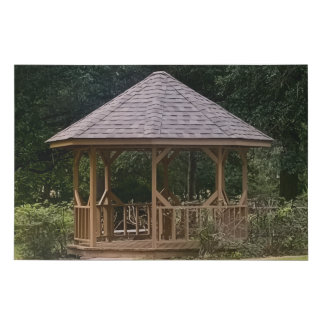 Gazebo photo by Rhonda Patton Faux Canvas Print