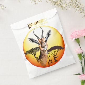 Gazelle African Antelope Wild  Animal Favor Bag