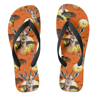 Gazelle African Antelope Wild Animal Flip Flops