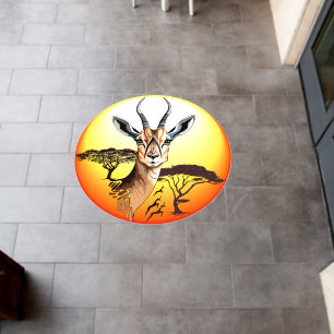 Gazelle African Antelope Wild  Animal Floor Decals
