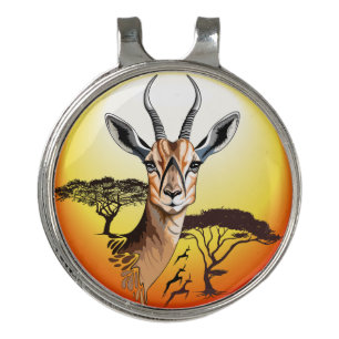 Gazelle African Antelope Wild  Animal Golf Hat Clip