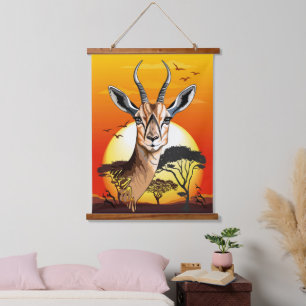 Gazelle African Antelope Wild Animal Hanging Tapestry