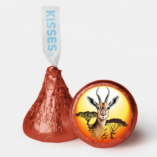 Gazelle African Antelope Wild  Animal Hershey®'s Kisses® (Front)