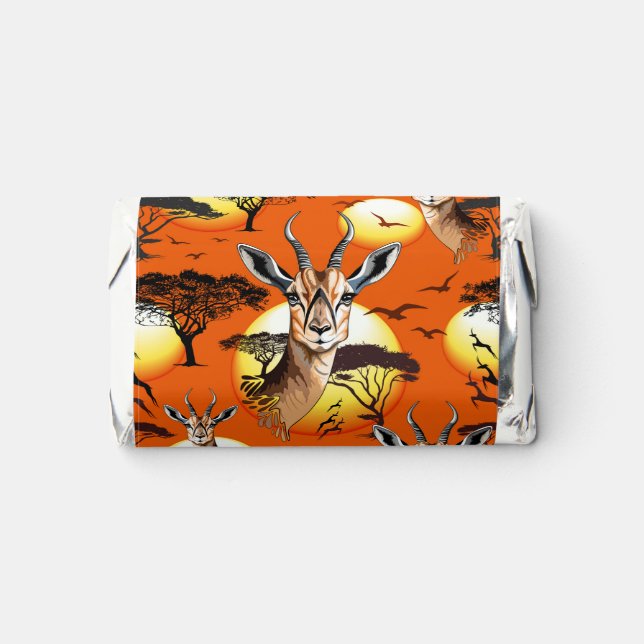 Gazelle African Antelope Wild  Animal Hershey's Miniatures (Front)