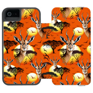 Gazelle African Antelope Wild  Animal iPhone SE/5/5s Wallet Case