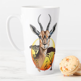 Gazelle African Antelope Wild Animal Latte Mug