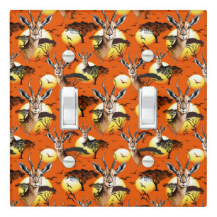 Gazelle African Antelope Wild Animal Light Switch Cover