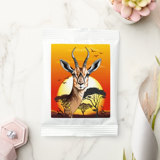 Gazelle African Antelope Wild  Animal Margarita Drink Mix (Wedding)