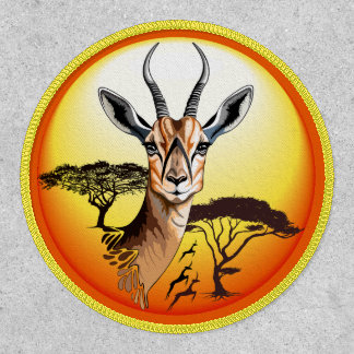 Gazelle African Antelope Wild Animal Patch