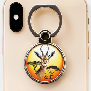 Gazelle African Antelope Wild Animal Phone Ring Stand