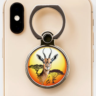 Gazelle African Antelope Wild  Animal Phone Ring Stand