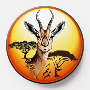 Gazelle African Antelope Wild Animal PopSocket