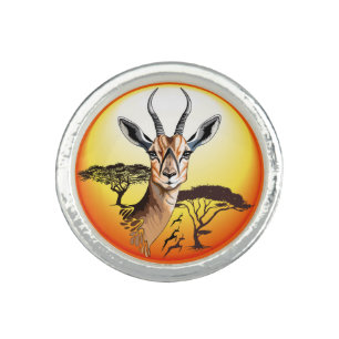 Gazelle African Antelope Wild Animal Ring
