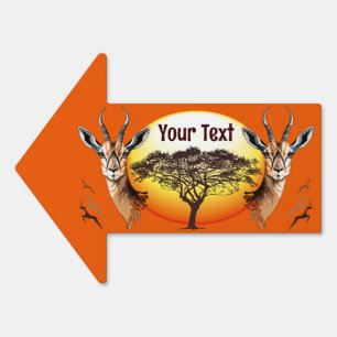 Gazelle African Antelope Wild  Animal Sign