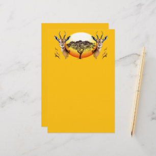 Gazelle African Antelope Wild  Animal Stationery