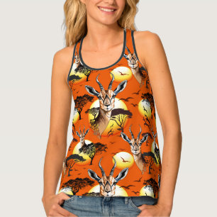Gazelle African Antelope Wild  Animal Tank Top