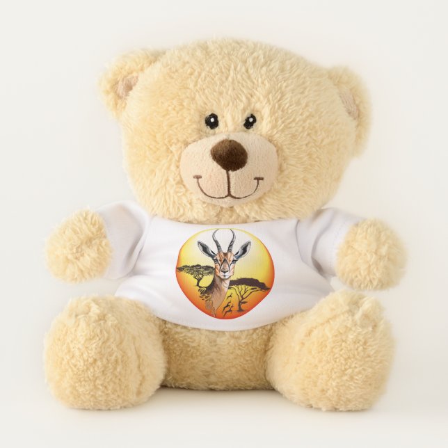 Gazelle African Antelope Wild  Animal Teddy Bear (Front)