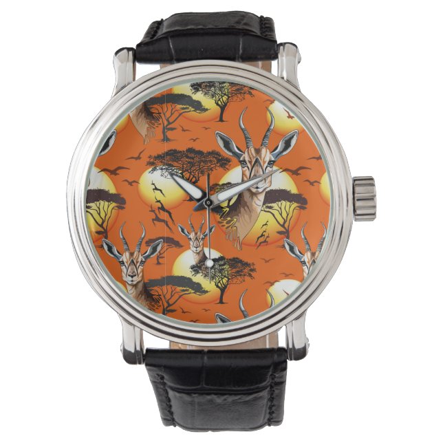 Gazelle African Antelope Wild  Animal Watch (Front)
