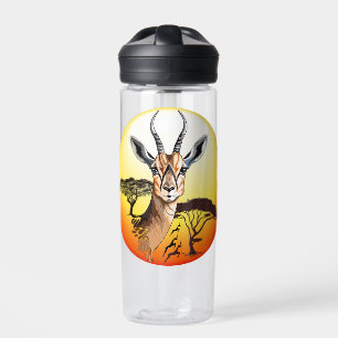 Gazelle African Antelope Wild Animal Water Bottle