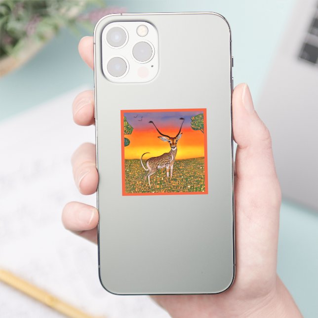Gazelle at dusk sticker (Phone)