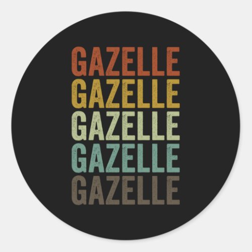 Gazelle Classic Round Sticker